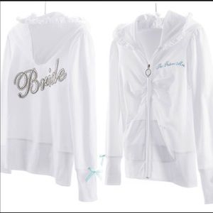 Victoria’s Secret Bride Zip up Hoodie Rhinestone